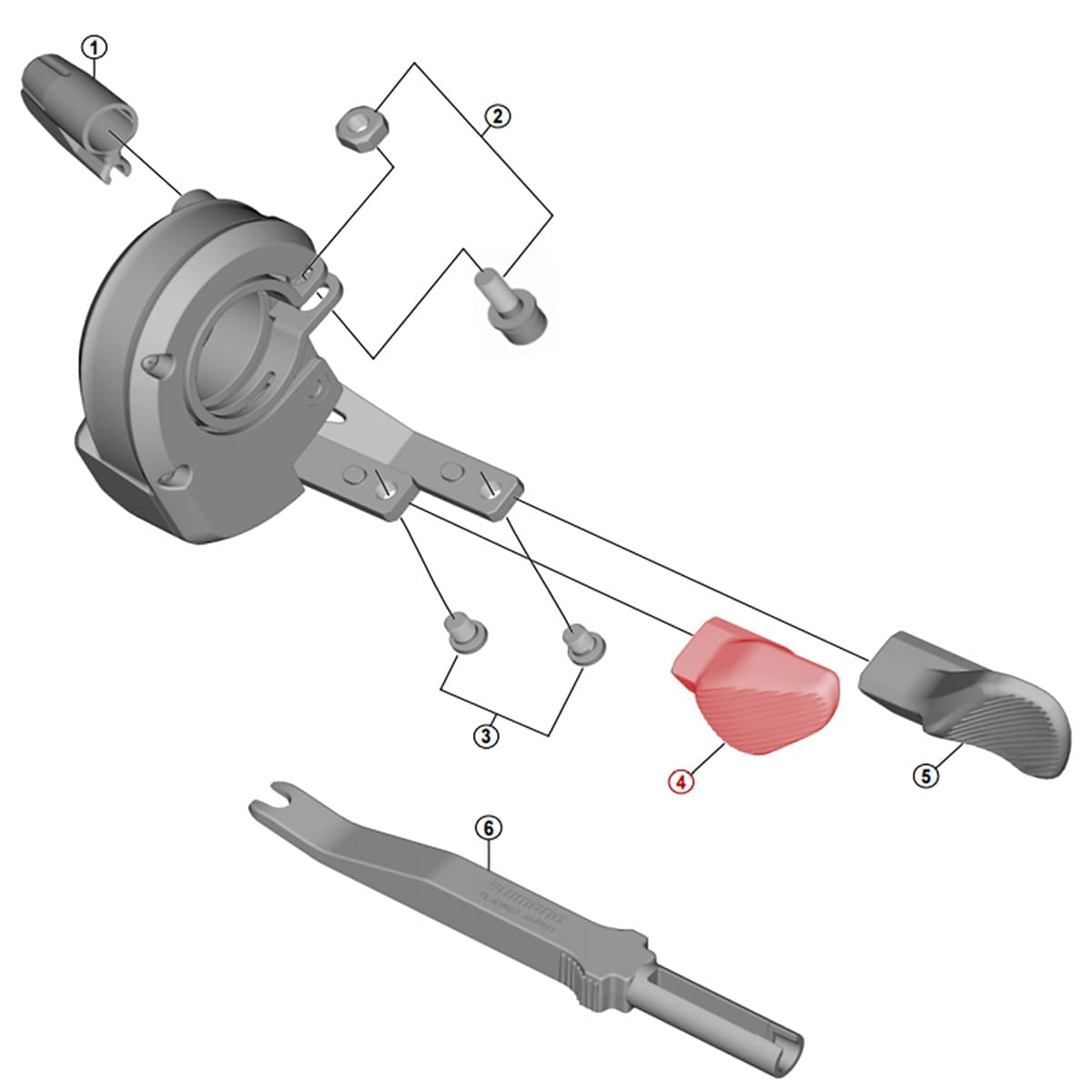 A Push Button for SHIMANO XT Di2 SW-M8050 Left Shifter #Y0B300010