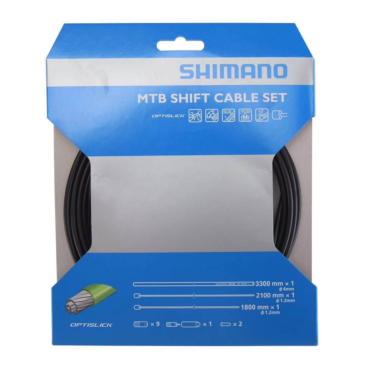 Schalt-Kabel- und Hüllensatz SHIMANO MTB Optislick