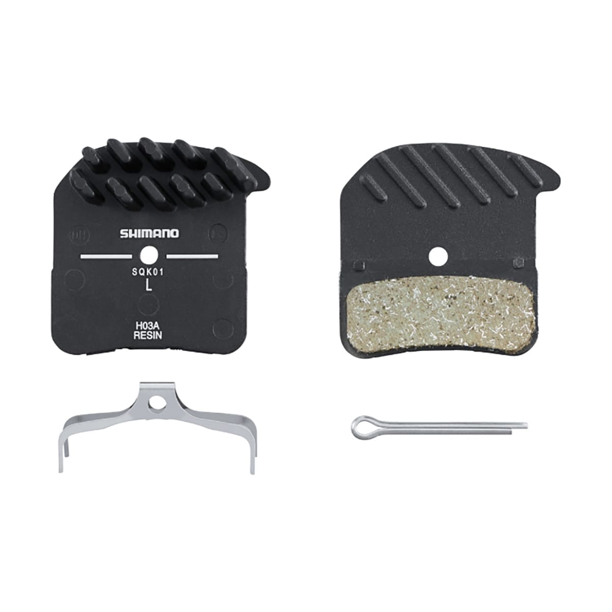 Organiske ventilerede bremseklodser SHIMANO H03A 4 stempler SAINT / XT 8020 / ZEE