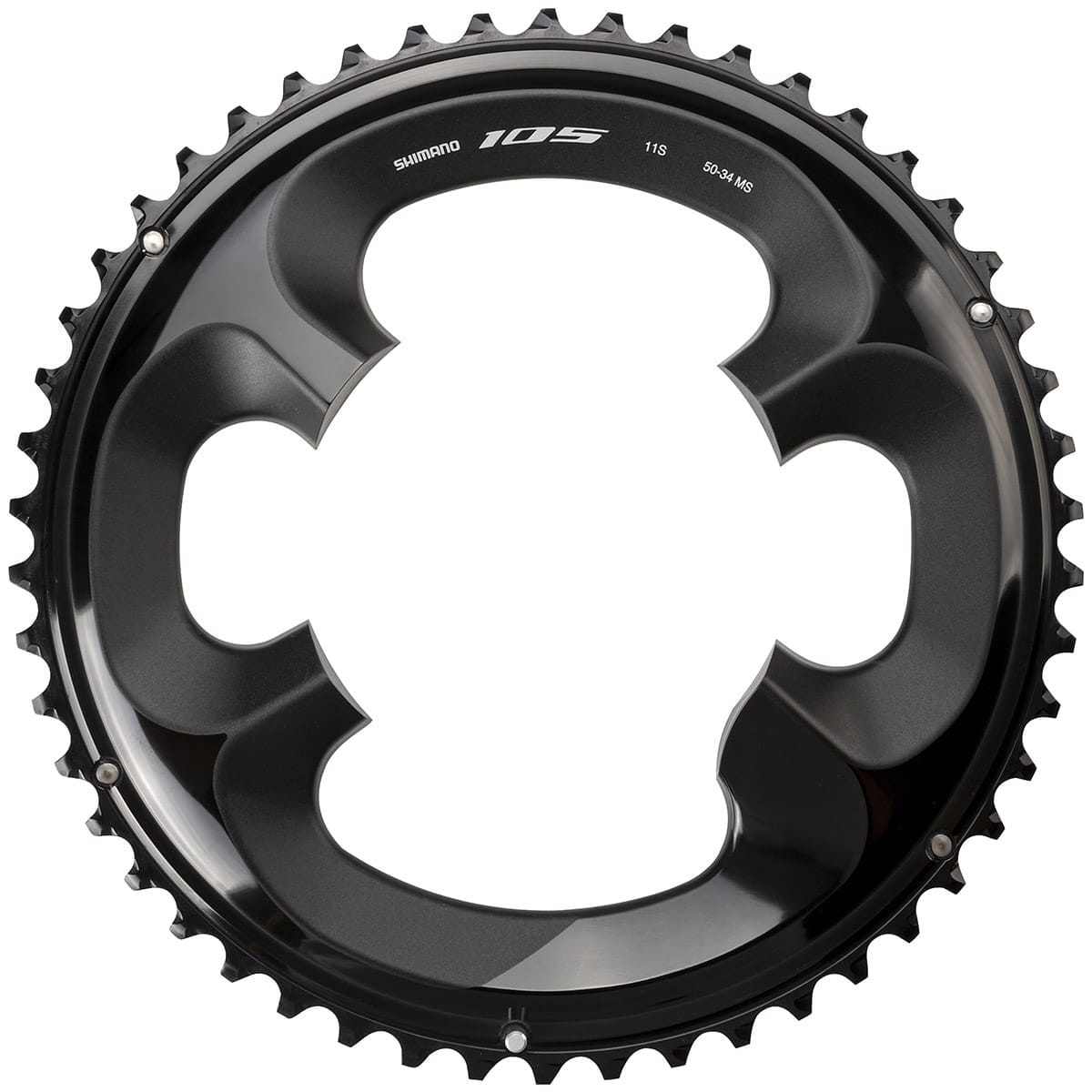 Plato Exterior 11V SHIMANO 105 R7000 110 mm Negro