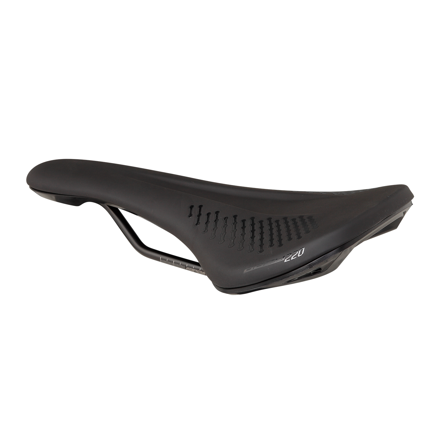 Sæde SPANK OOZY 220 144mm Skinneudsnit CrN/Ti Sort
