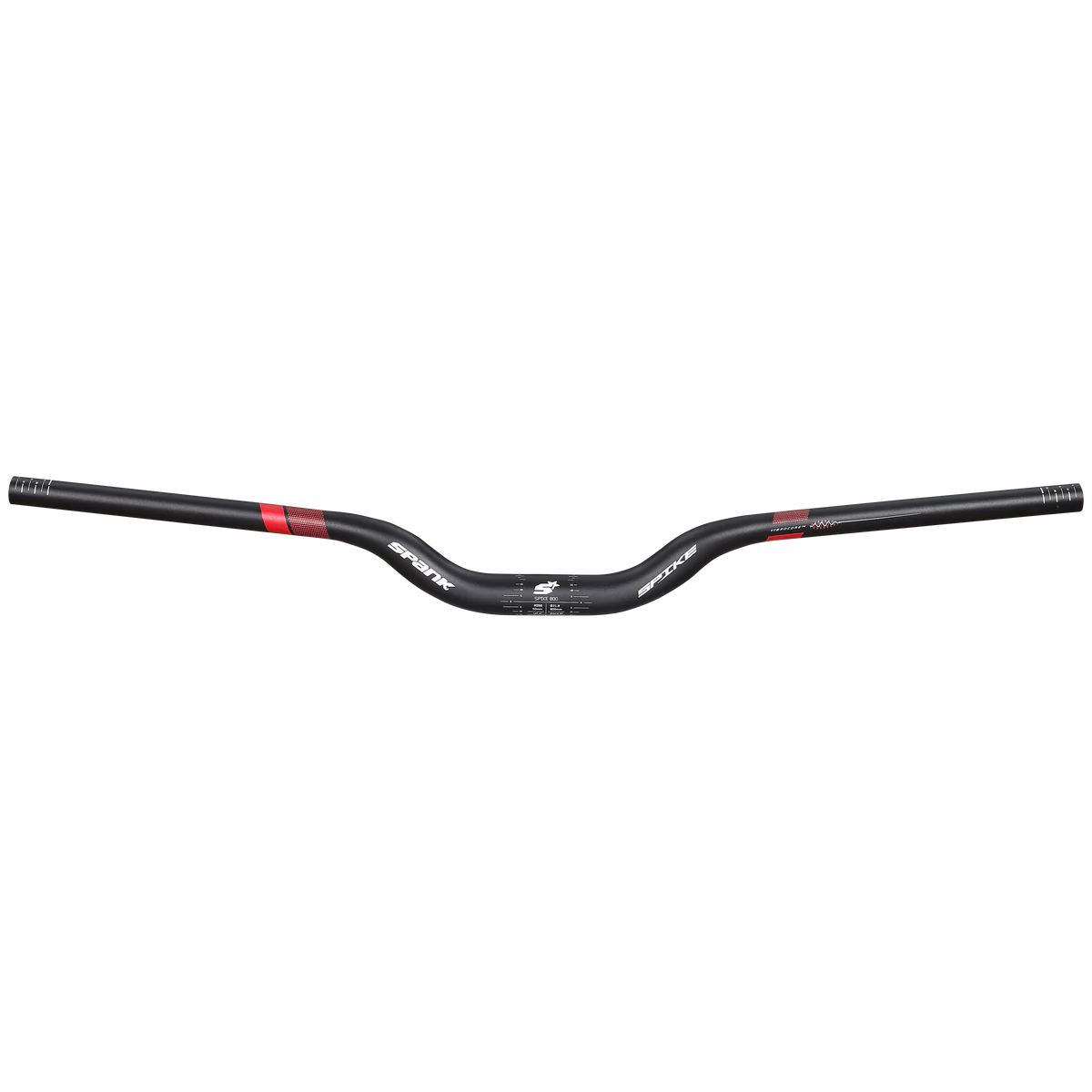 Řídítka SPANK SPIKE 800 VIBROCORE Rise 50 mm 31.8/800 mm Černá / Červená