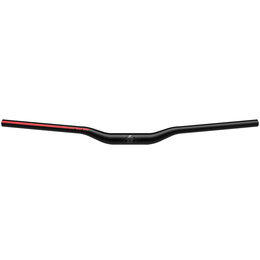 Styr SPANK SPOON 35 Rise 25mm 800mm Sort/Rød