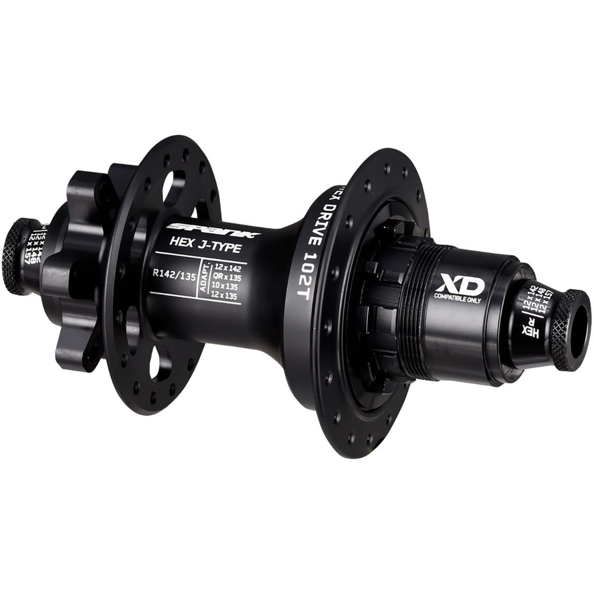 Achternas SPANK HEX DRIVE 102T 12x135/142 mm