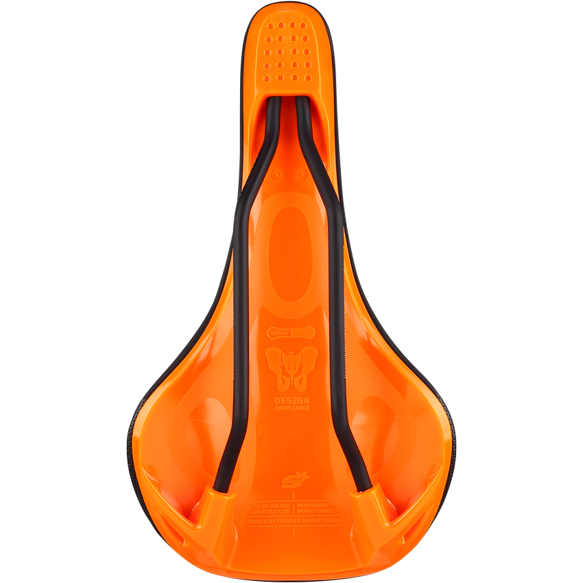 Sattel SPANK OOZY 280 144mm Schienen CrMo Orange