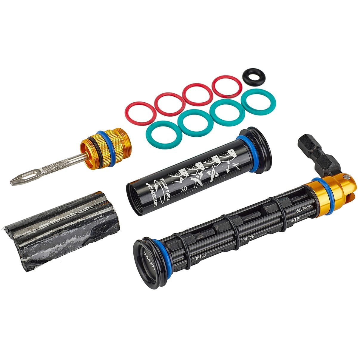 Tubeless-Reparaturset + Multitool L Integriert Lenker LEZYNE