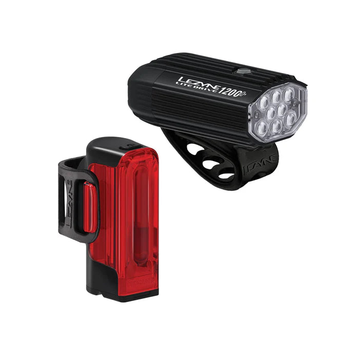 For- og Baglygte LEZYNE LITE DRIVE 1200+ / STRIP DRIVE PRO 400+
