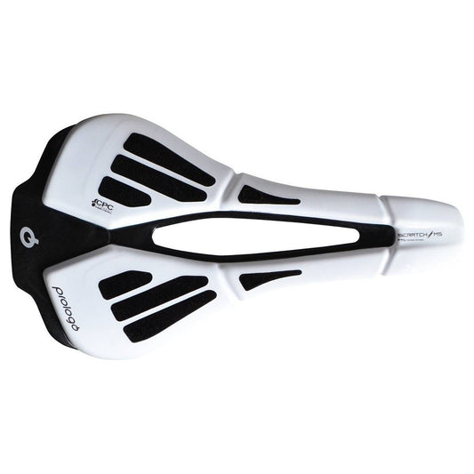 Selle PROLOGO SCRATCH M5 PAS CPC Rails Tirox Blanc