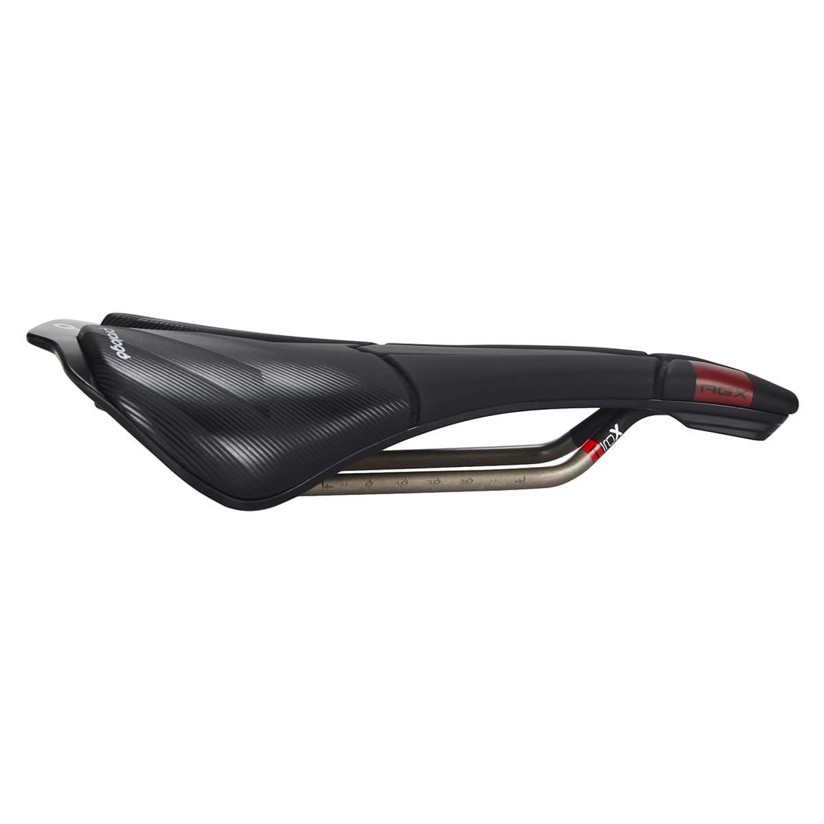 PROLOGO SCRATCH M5 AGX sadel RAILS Karbon bredde 140mm Sort