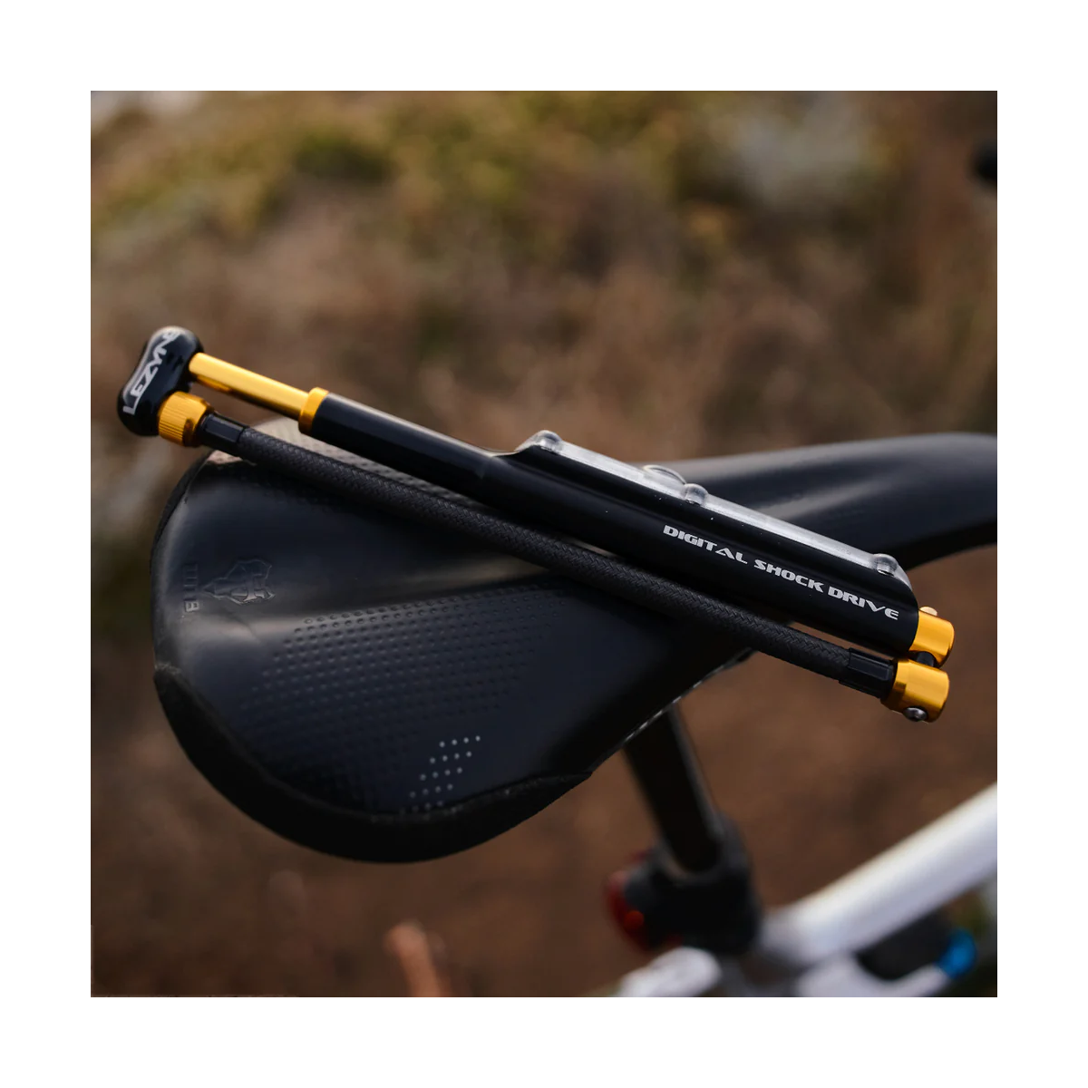 Pompa ad Alta Pressione per Sospensioni LEZYNE DIGITAL SHOCK DRIVE Nero/Oro