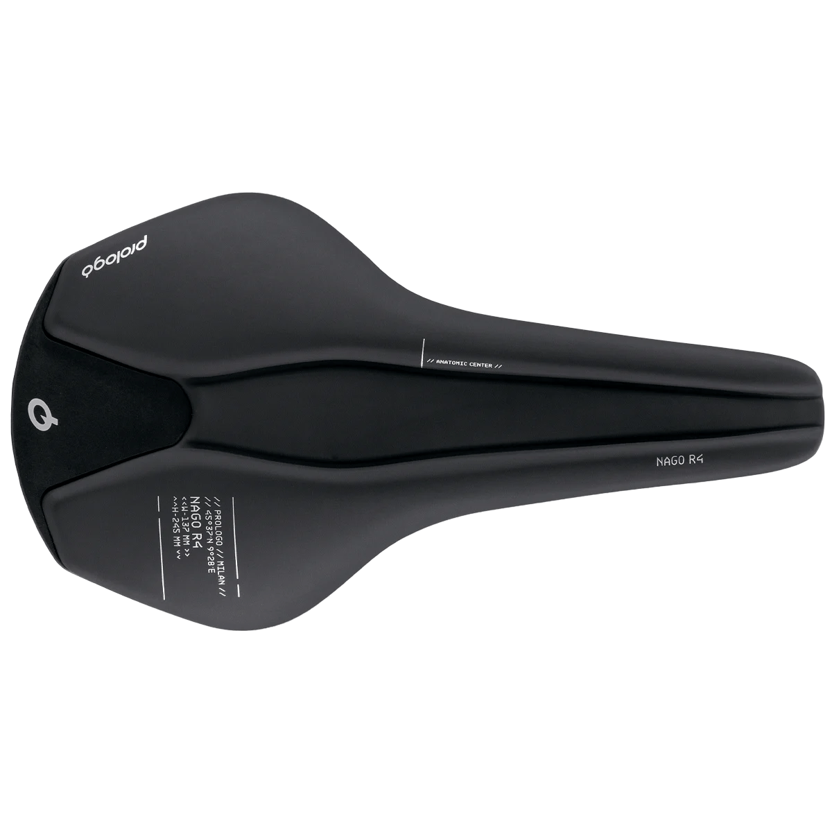PROLOGO NAGO R4 Carbon-kiskot leveys 137mm musta -satula