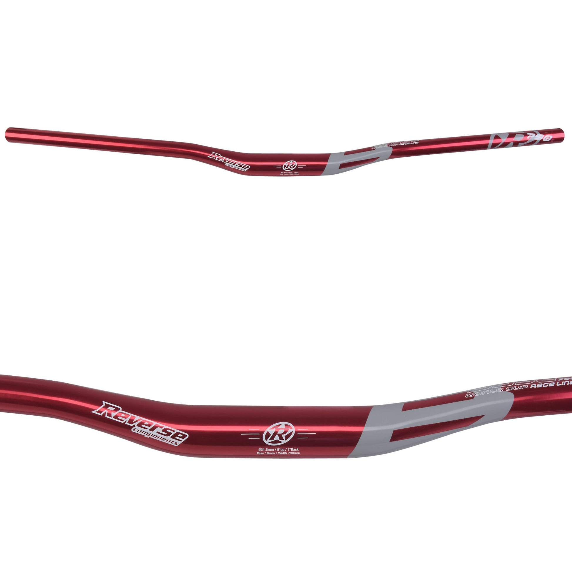 Stuur REVERSE COMPONENTS BASE Rise 18mm 790mm Rood