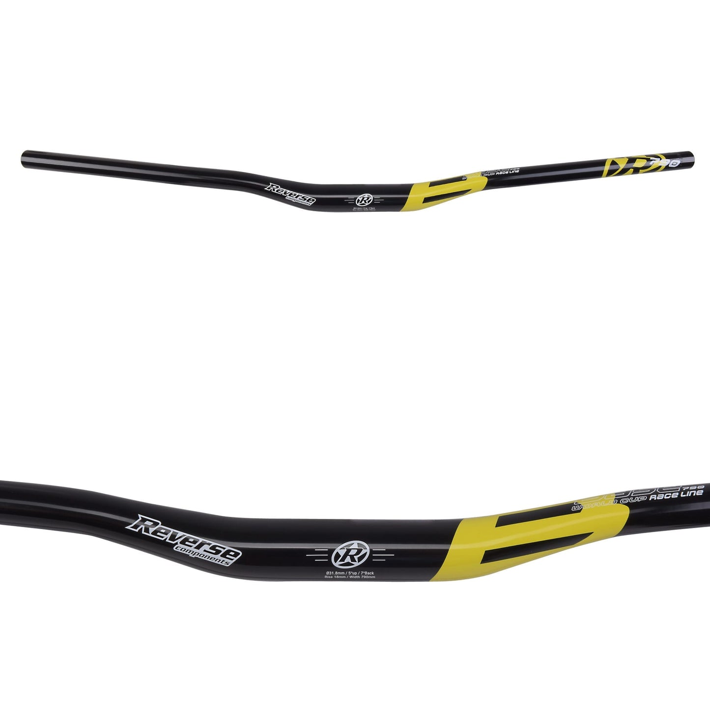 Guiador REVERSE COMPONENTS BASE Rise 18mm 790mm Amarelo