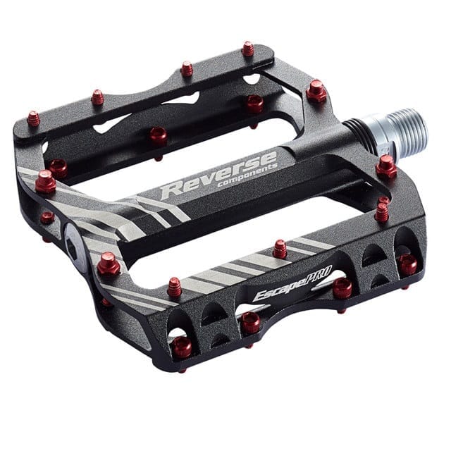 Platta pedaler REVERSE COMPONENTS ESCAPE PRO Svart/Röd