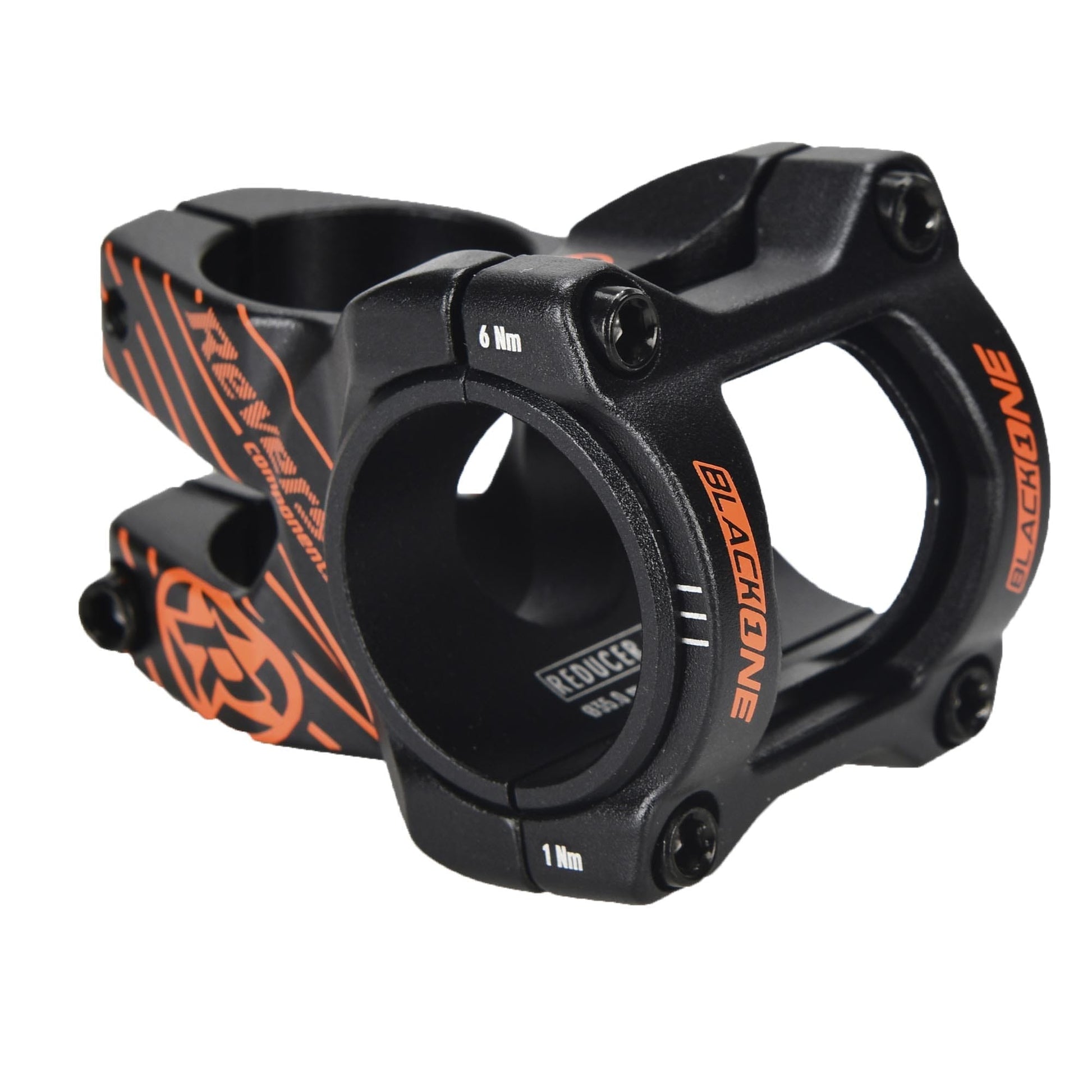 Attacco manubrio REVERSE COMPONENTS BLACK ONE D-2 Nero/Arancione