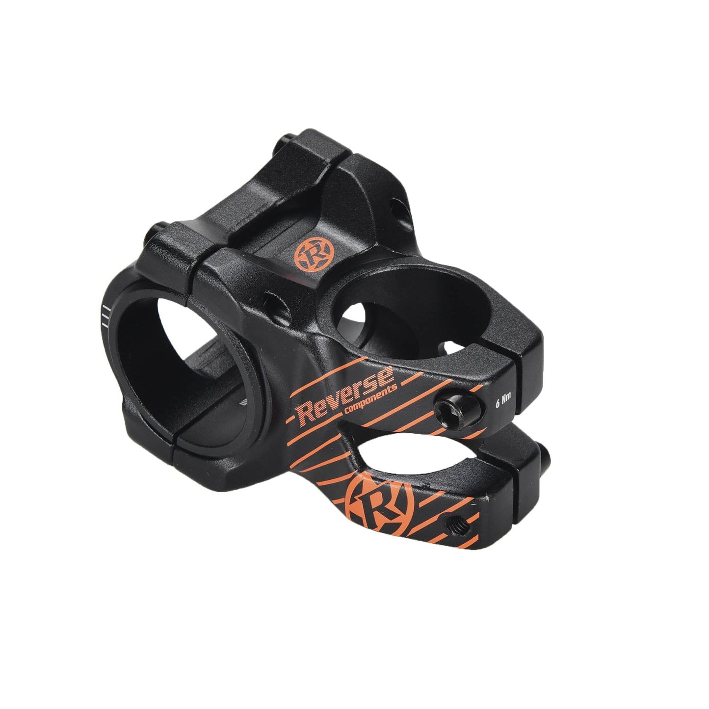 Attacco manubrio REVERSE COMPONENTS BLACK ONE D-2 Nero/Arancione