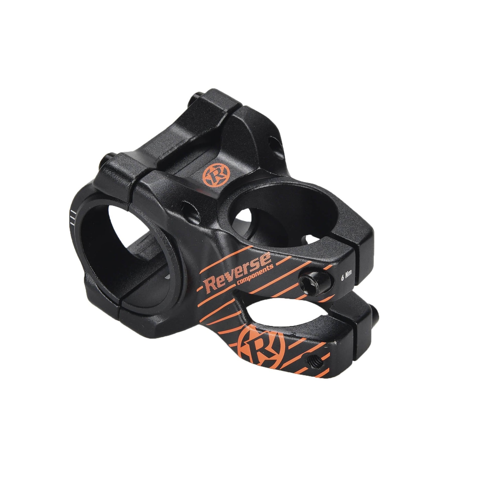 Attacco manubrio REVERSE COMPONENTS BLACK ONE D-2 Nero/Arancione