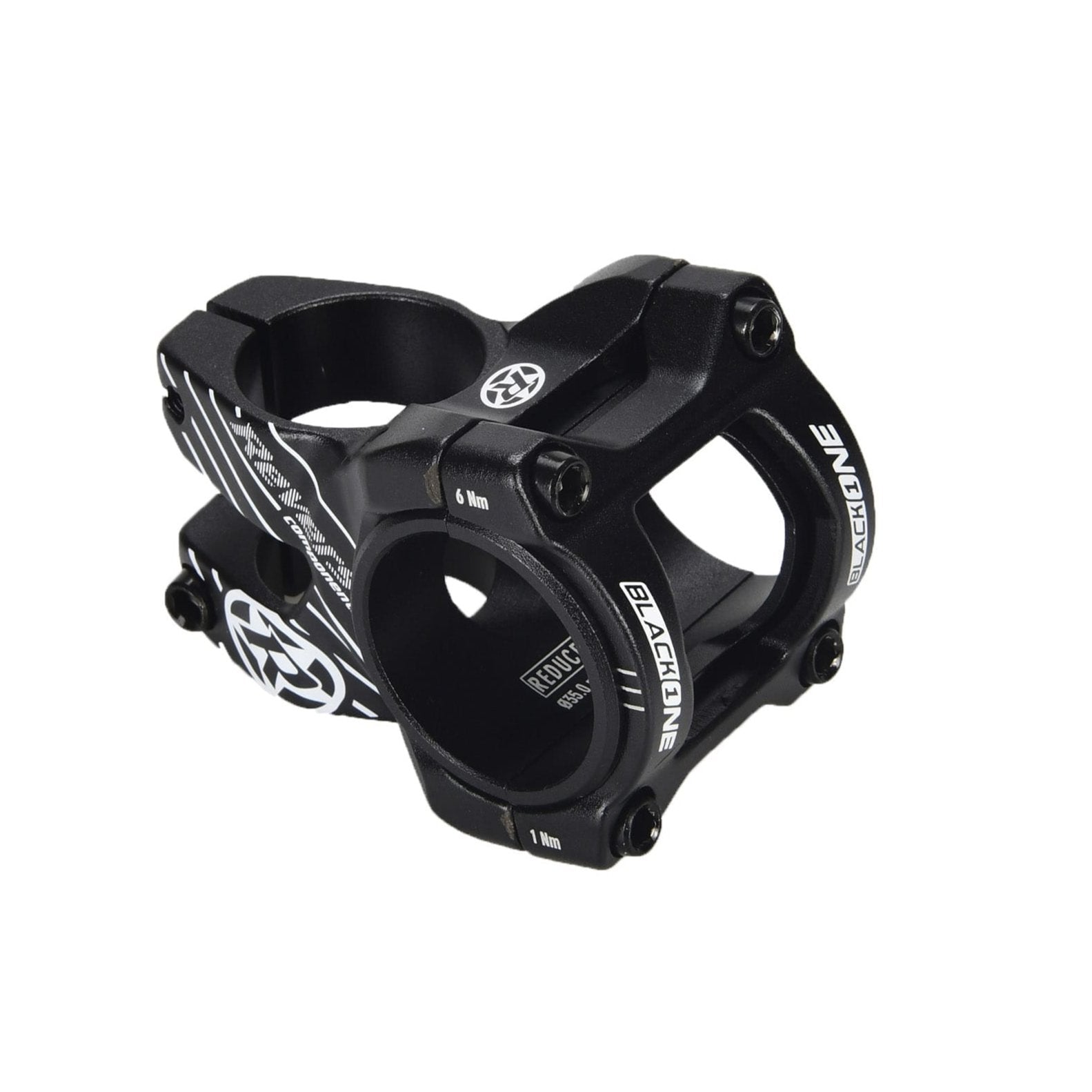 REVERSE COMPONENTS BLACK ONE D-2 Stem Black/White