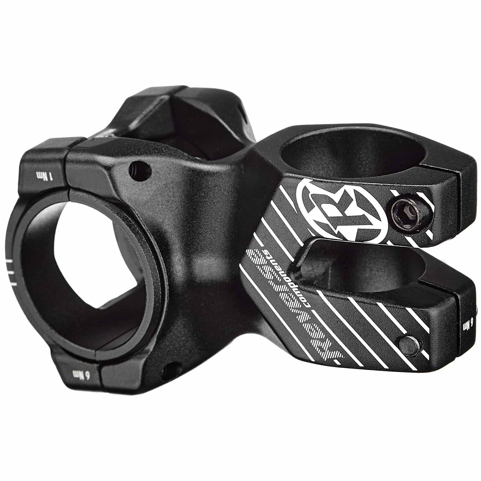 REVERSE COMPONENTS BLACK ONE D-2 Stem Black/White
