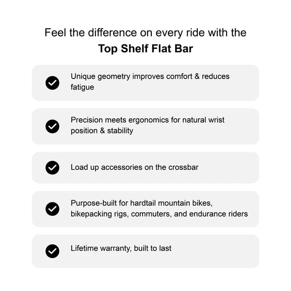 Cintre REDSHIFT Top Shelf Flat Rise 50mm 800mm