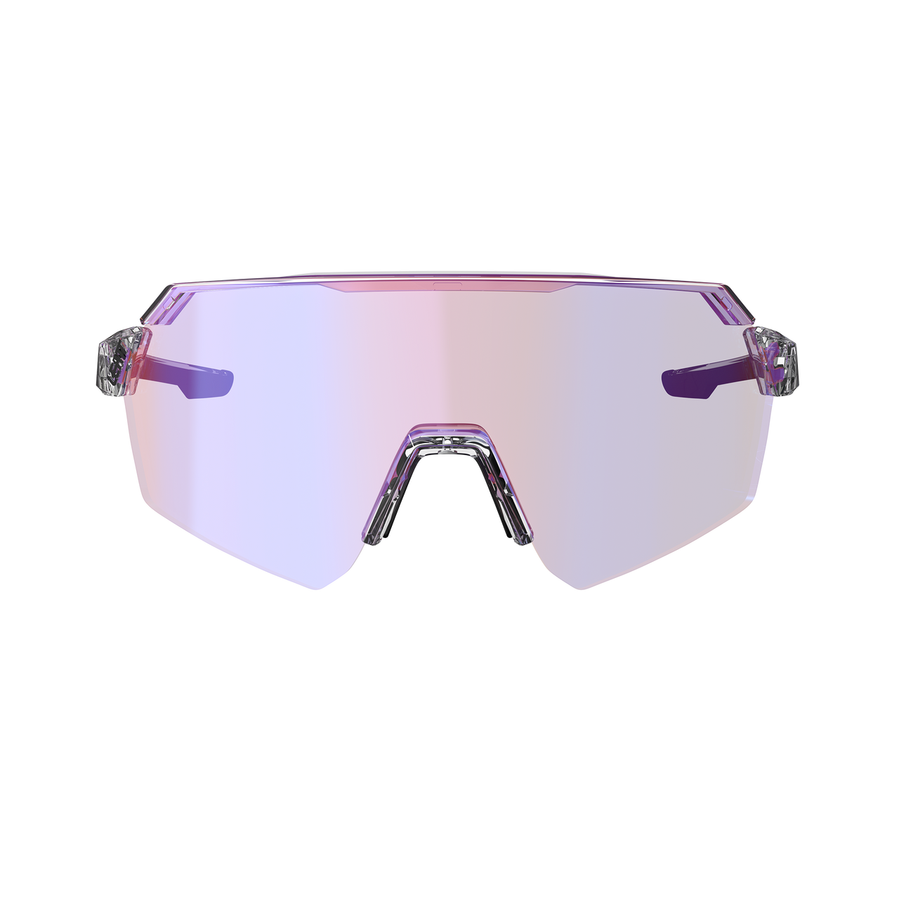 Brille LEATT RIDEVIZ LITE LARGE Transparent Glas Iriz Crystal Fuschia