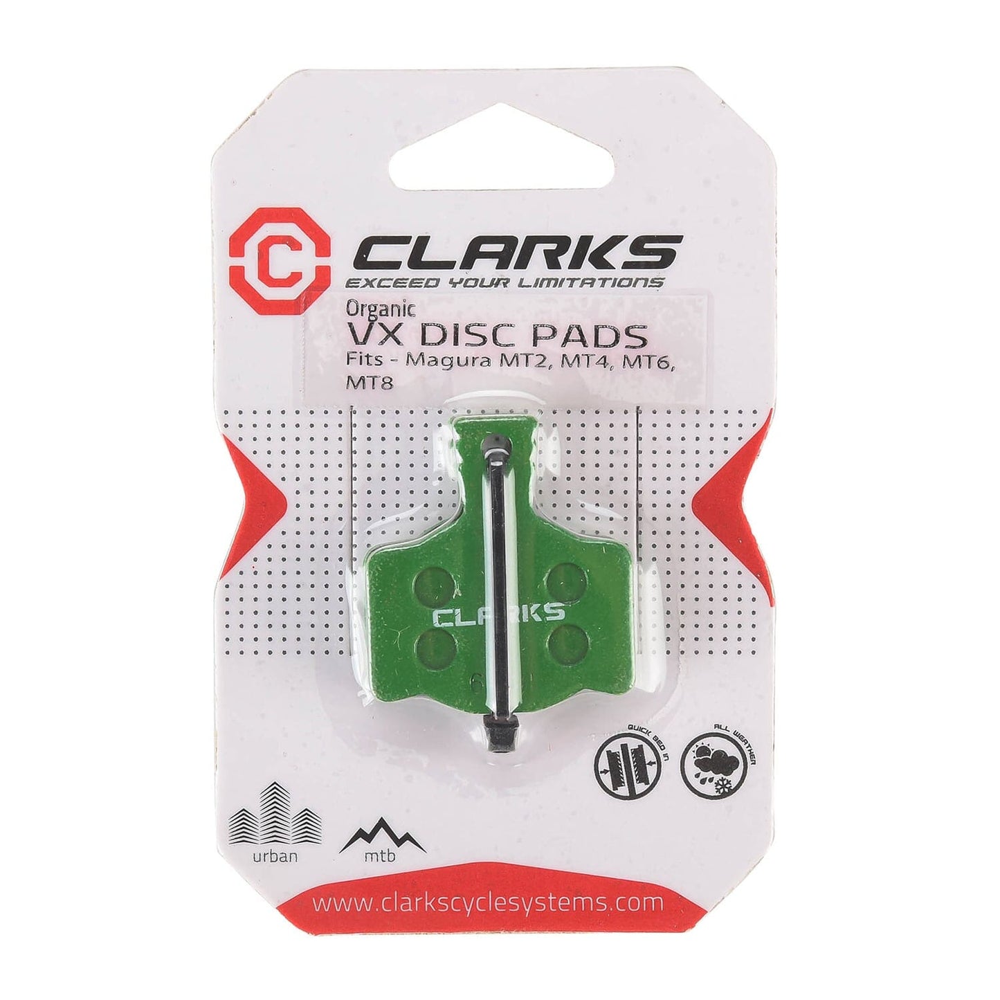 Pastilhas Orgânicas CLARKS Magura MT2 / MT4 / MT6 / MT8