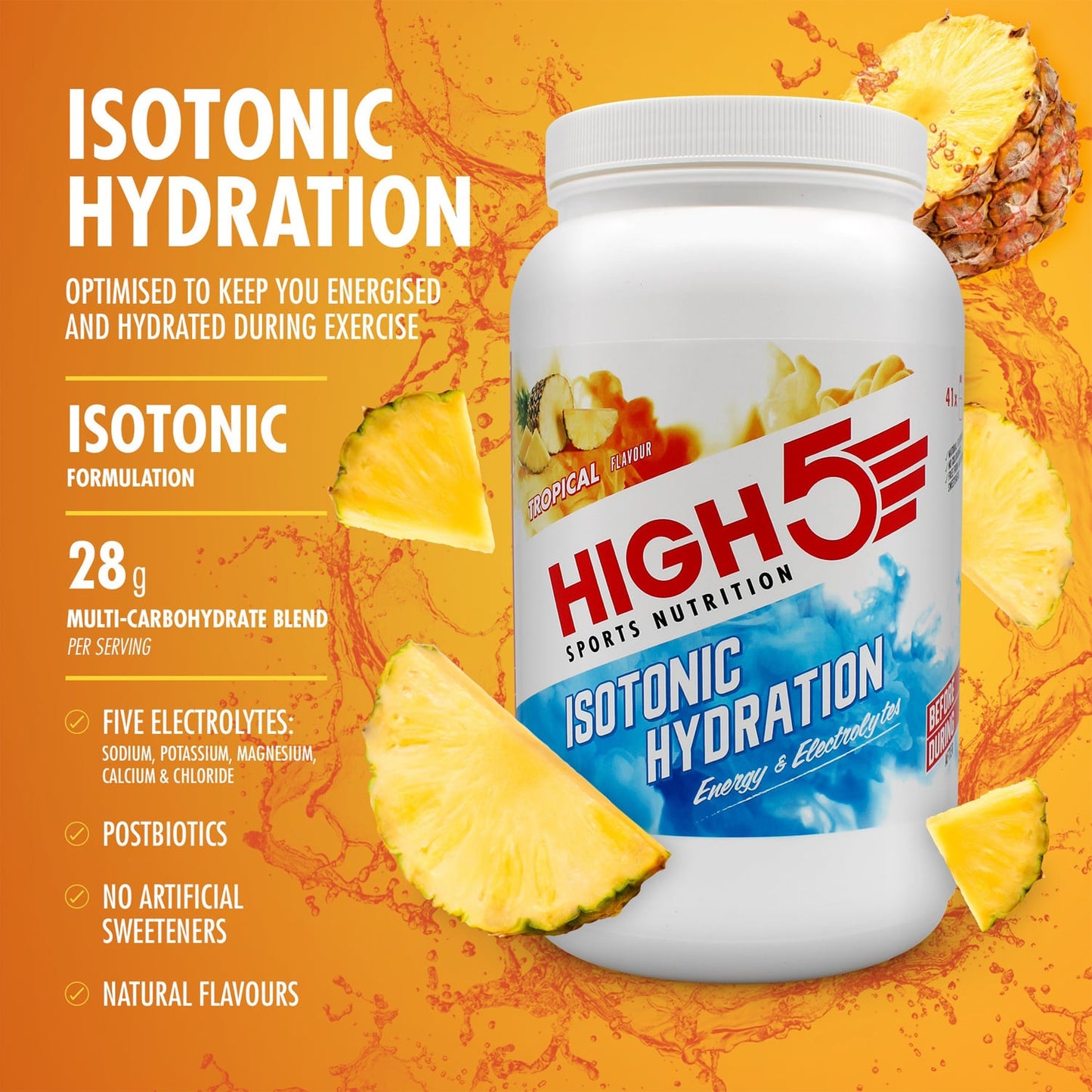 Energidrik HIGH5 ISOTONIC (1,23 kg) Tropisk