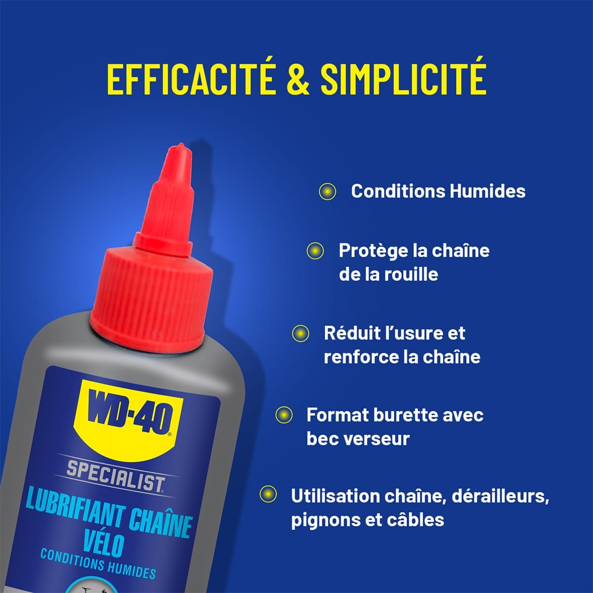 Kædesmøremiddel WD-40 SPECIALIST Våde forhold (100 ml)