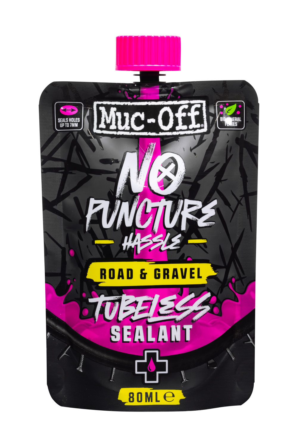 MUC-OFF Route & Gravel -ennaltaehkäisevä tubeless-neste (80 ml)