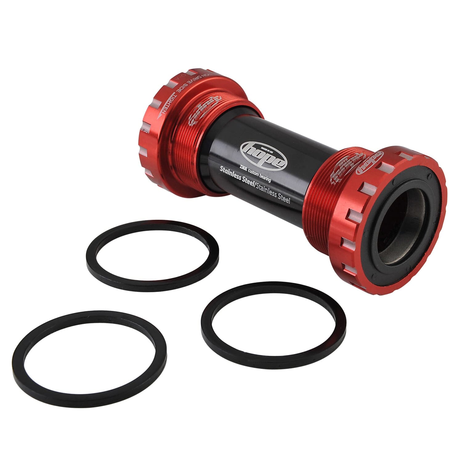 HOPE krankboks 68/73 mm akse 24 mm #BBSSXC rød