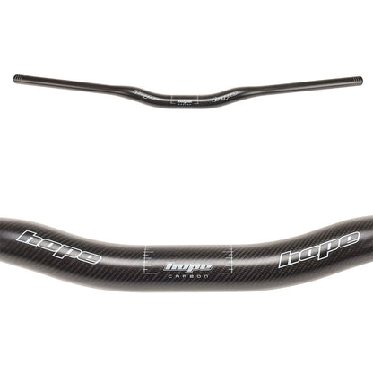 HOPE carbon stuur met 35 mm verhoging, 800 mm, zwart