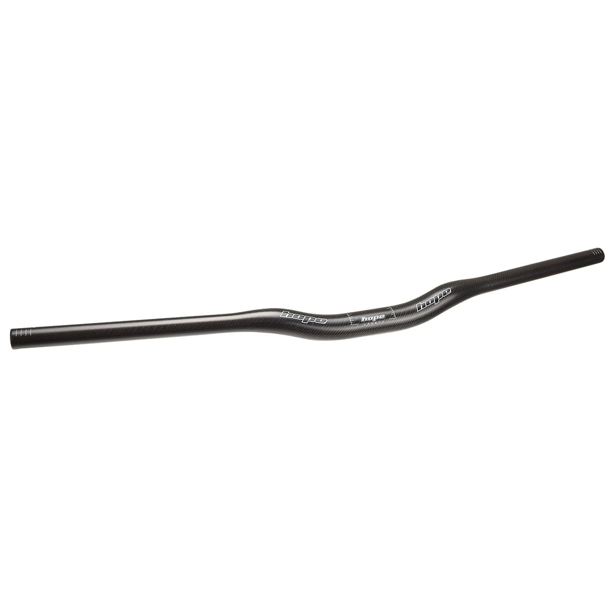 HOPE carbon stuur met 35 mm verhoging, 800 mm, zwart