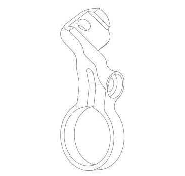 Soporte Sram AXS POD para Palanca de Cambio Izquierda HOPE Tech 3/XCR Plata