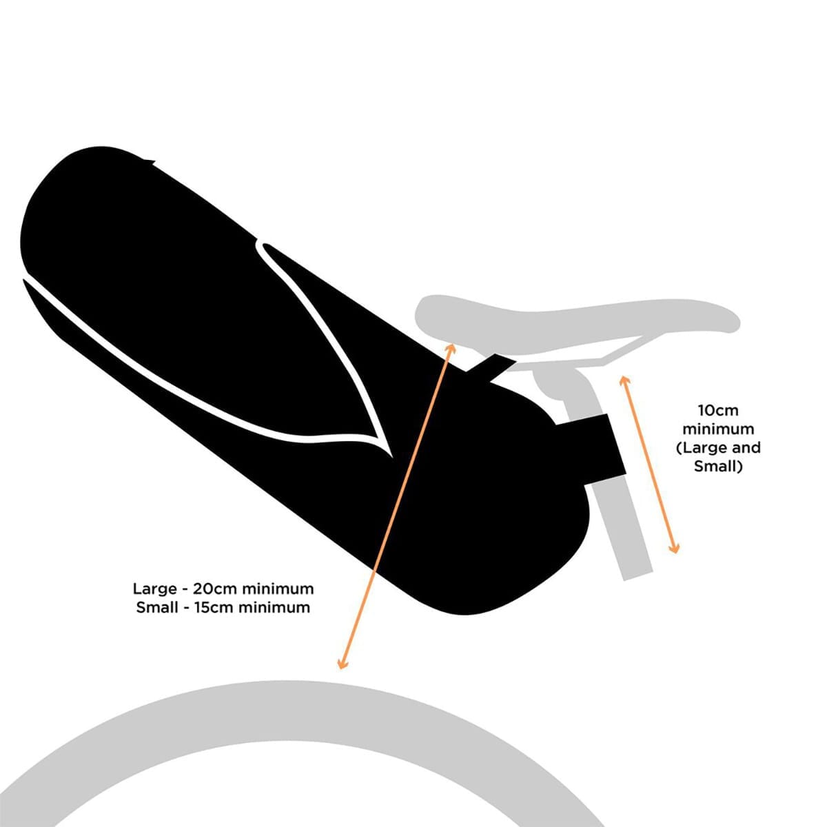 Sadeltaske RESTRAP SADDLE BAG Orange + DRY BAG
