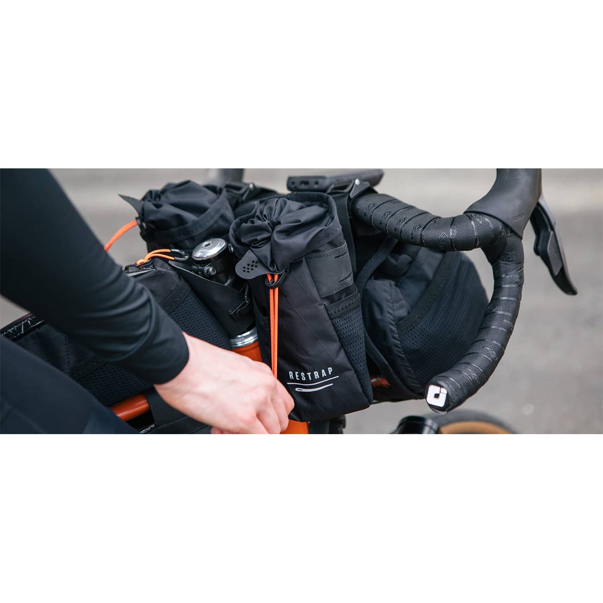 Styrtaske RESTRAP RACE STEM BAG 1,1L Sort