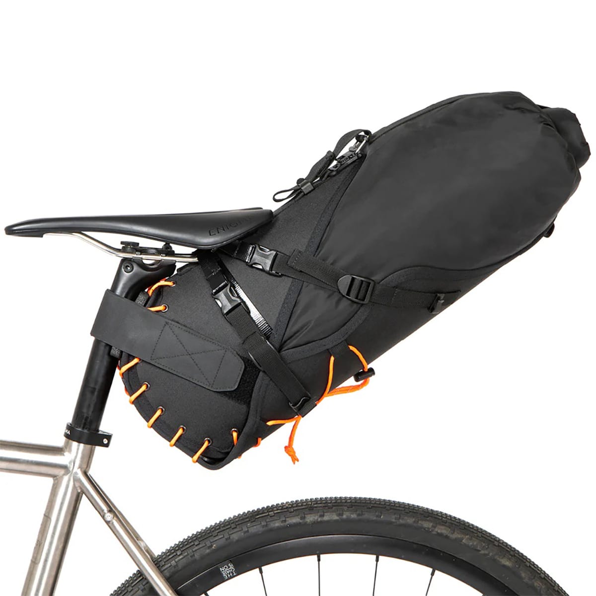 Sadeltaske RESTRAP SADDLE BAG 18 L Orange + DRY BAG Sort