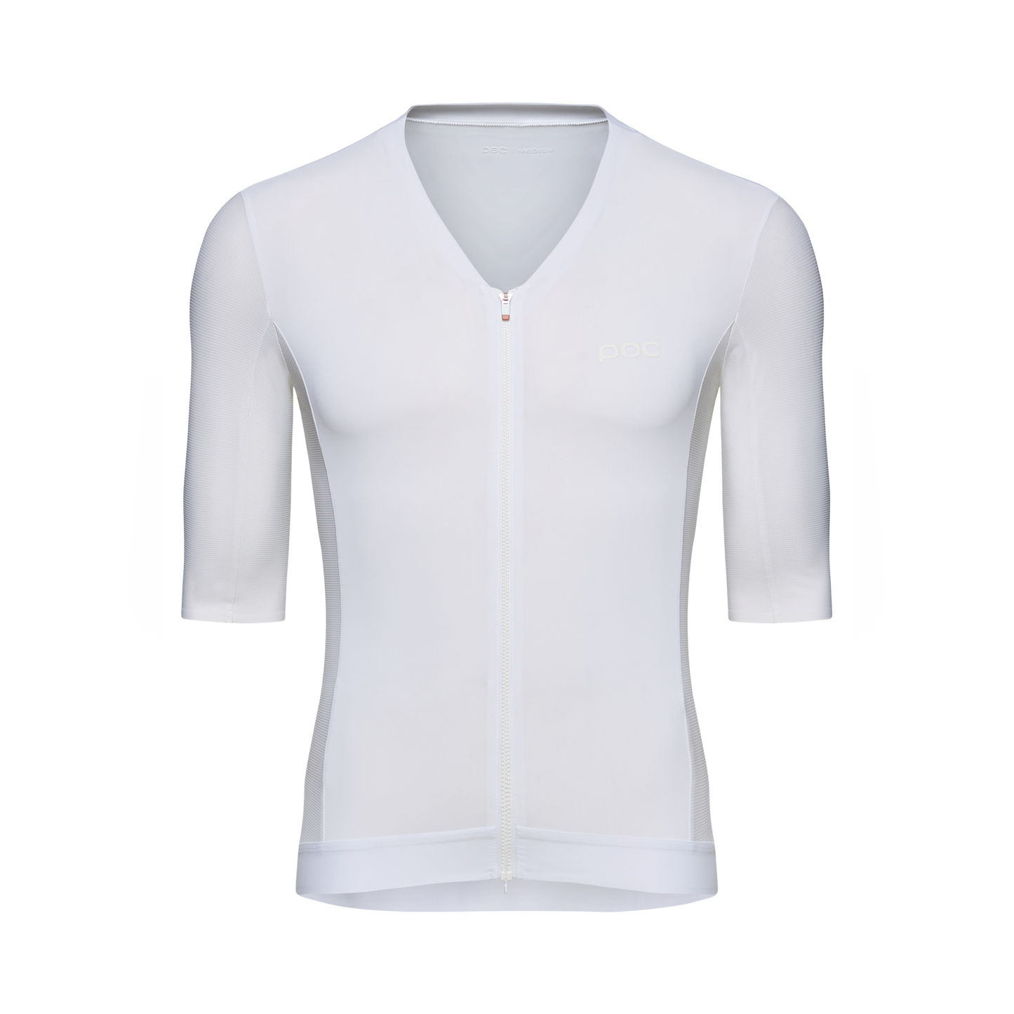 Maillot POC RACEDAY Manches Courtes Blanc