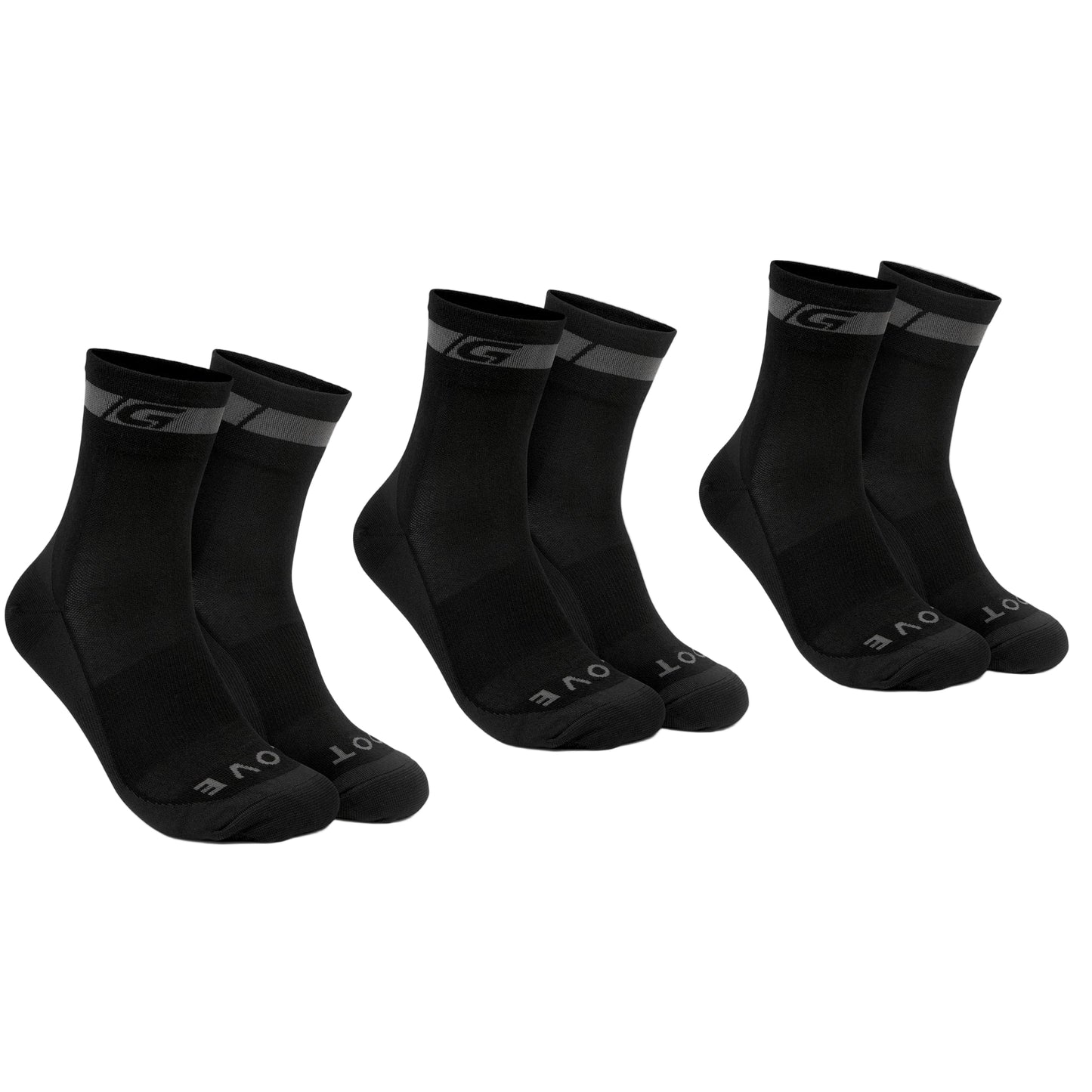 Sokker GRIPGRAB MERINO REGALAR Sort (x3)