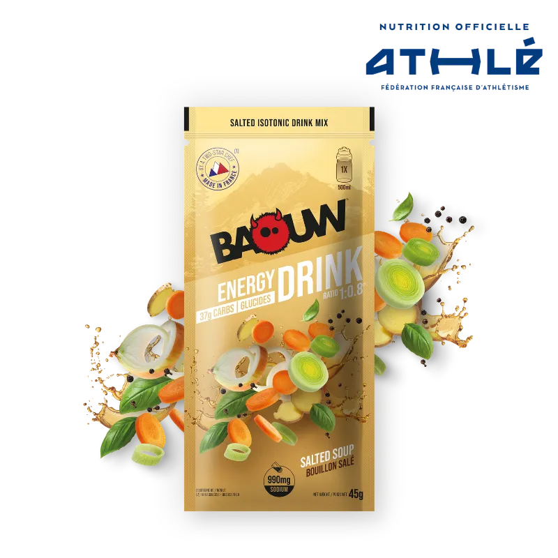 Energetski napitak BAOUW ISOTONIC Slani bujon 45 g