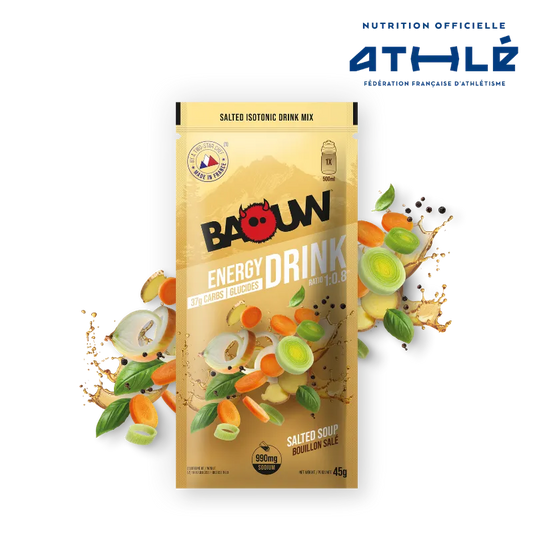 BAOUW ISOTONIC energidrik med salt bouillonsmag, 45 g