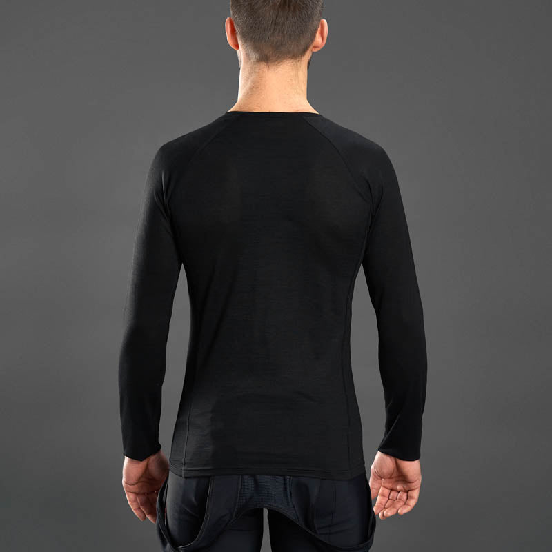 GRIPGRAB MERINO BLEND THERMAL langærmet undertrøje i sort