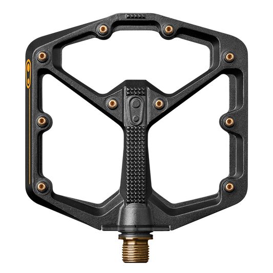 Flade Pedaler CRANKBROTHERS STAMP 11 Large Sort/Guld