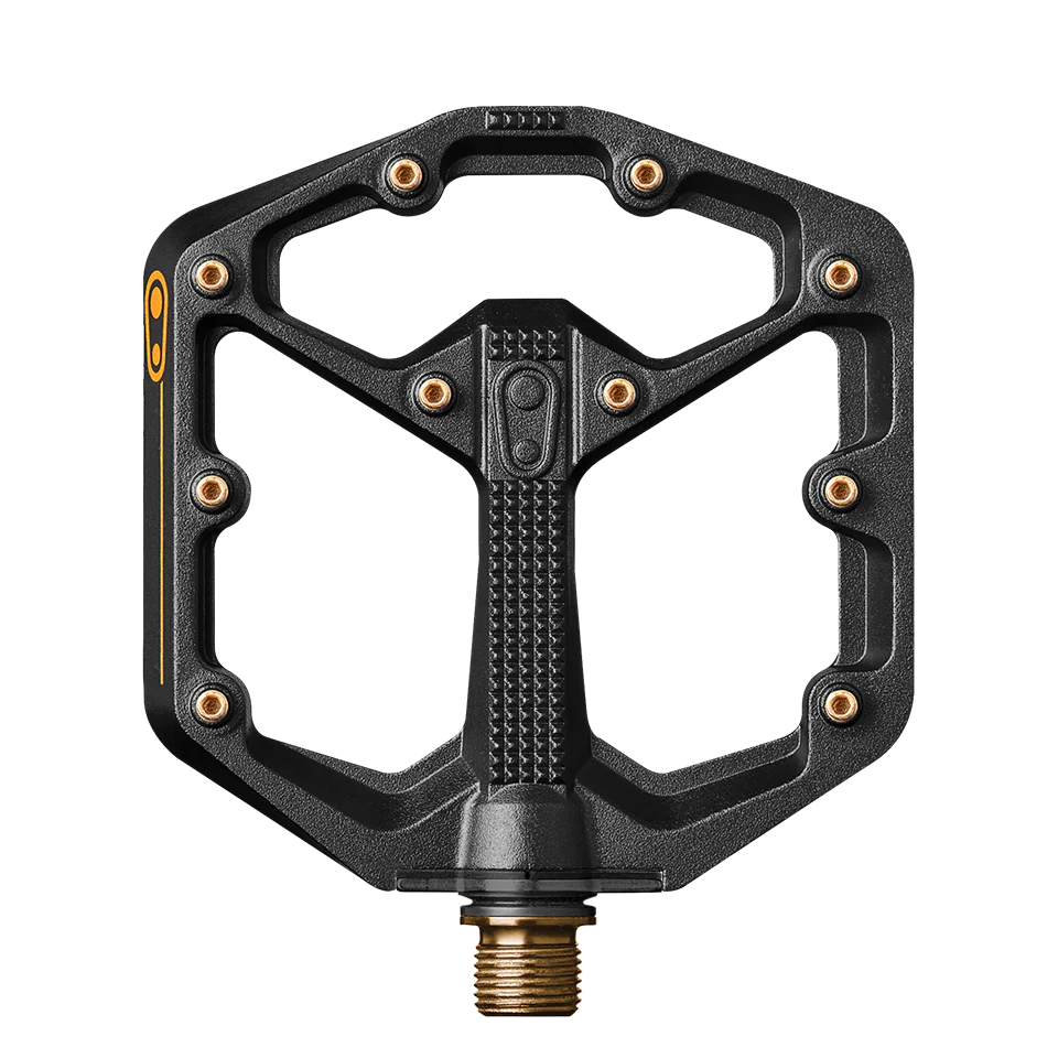 Flade Pedaler CRANKBROTHERS STAMP 11 Small Sort/Guld