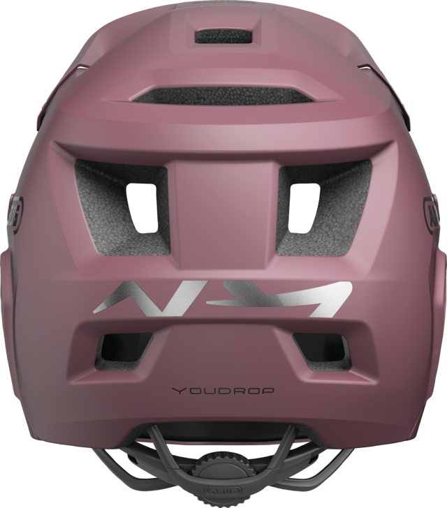 MTB-hjelm ABUS YOUDROP FF Junior Blush Rød