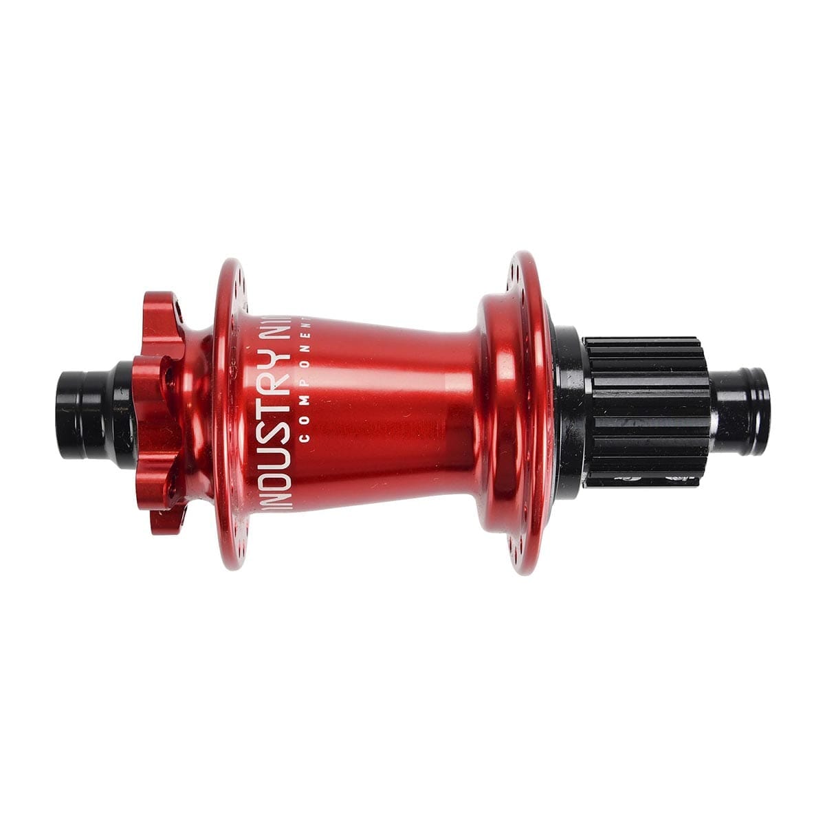 Baghjulsnav INDUSTRIE NINE Hydra 12x148 mm Boost 6 Huller Shimano Rød