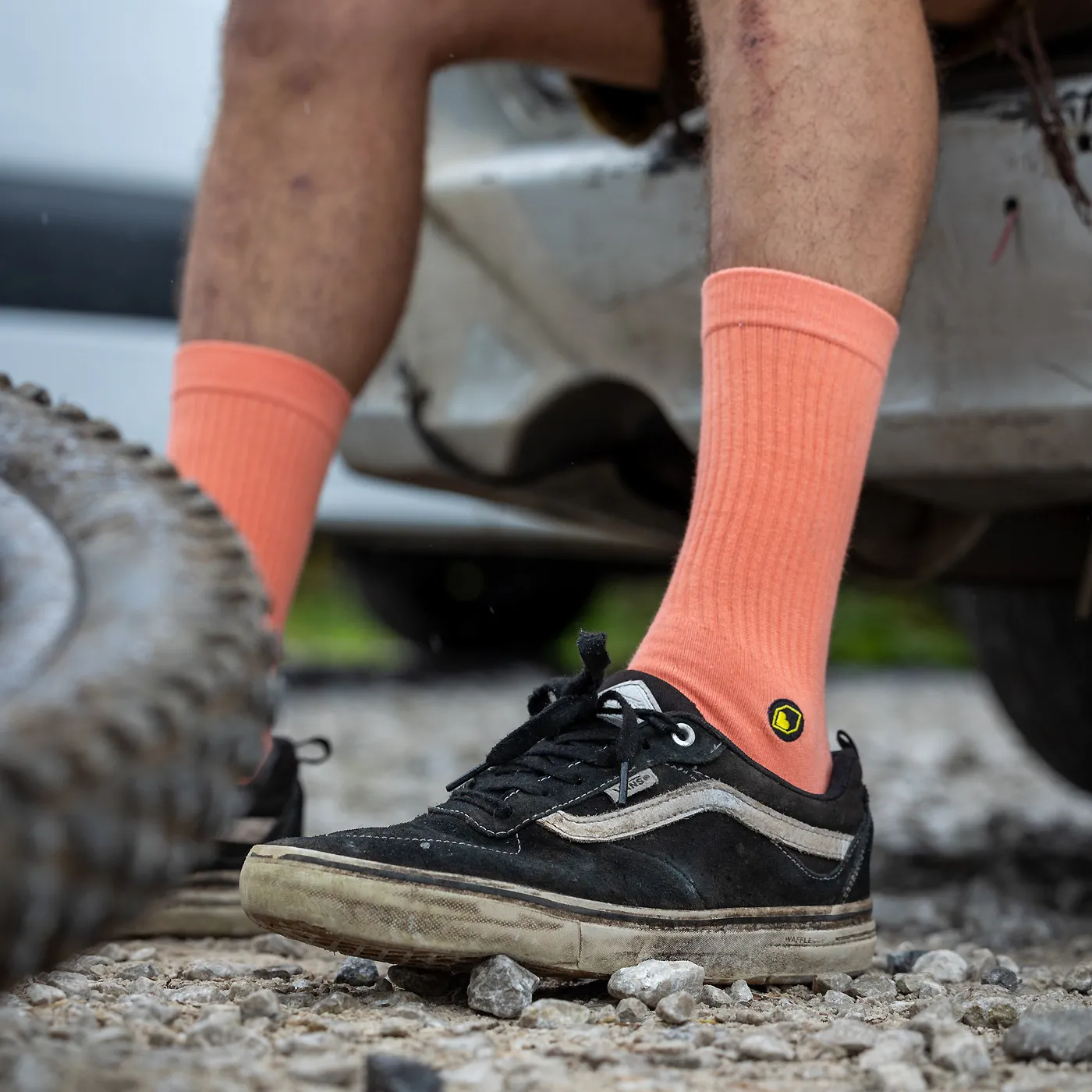 Strumpor BURGTEC EVERYDAY CREW Orange