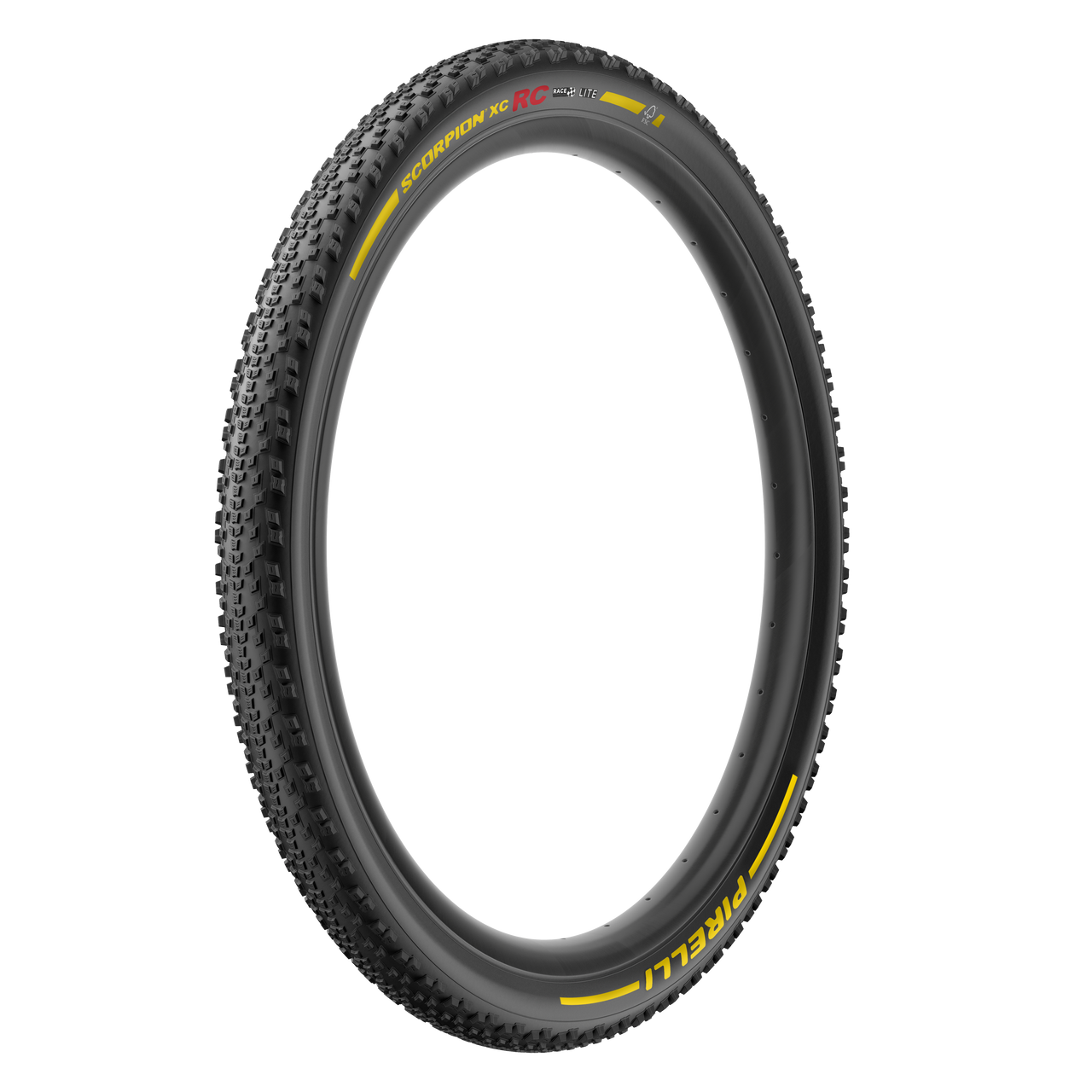 Dæk PIRELLI SCORPION RACE XC RC Lite 29x2.40 Tubeless Ready Souple Sort/Gul Team Edition