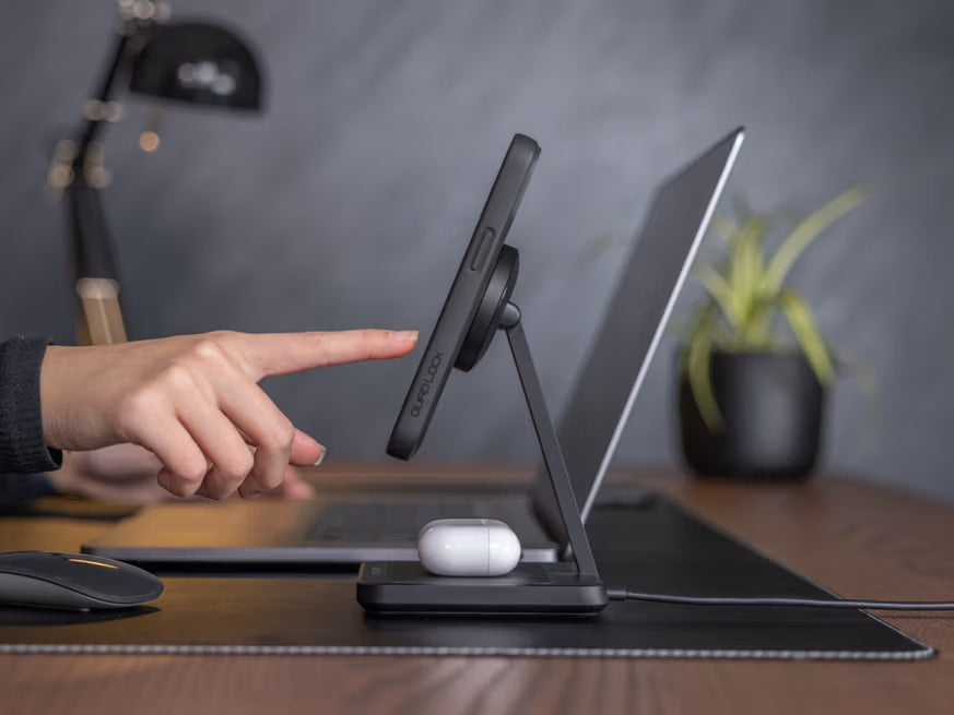 Double Chargeur à induction de bureau QUADLOCK MAG