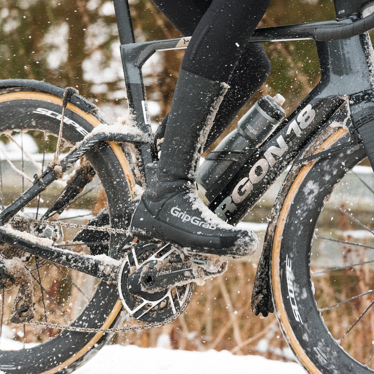 GRIPGRAB AQUASHIELD WATERPROOF WINTER ROAD -kengänsuojat, musta