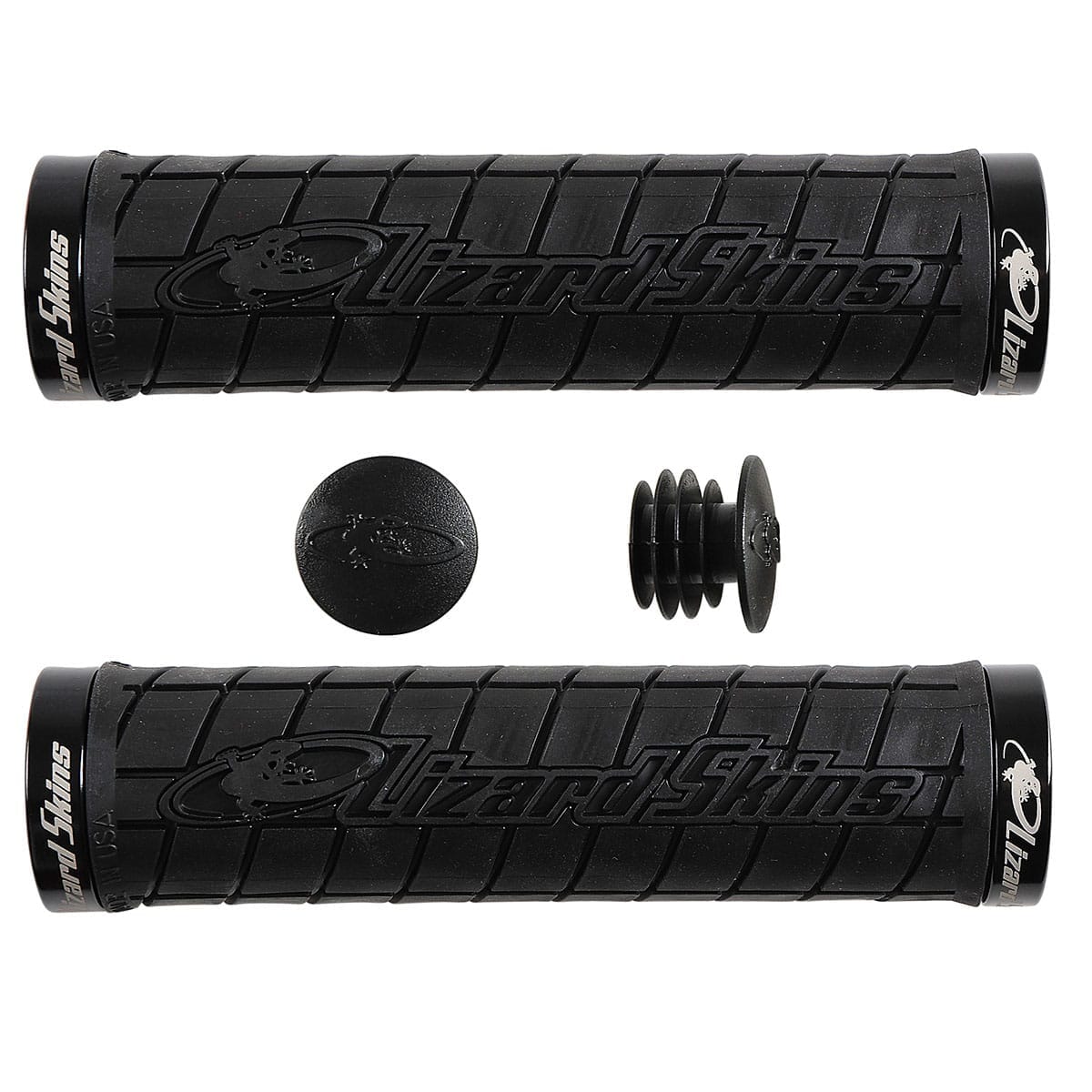 Punhos LIZARD SKINS LOGO Lock-On Preto
